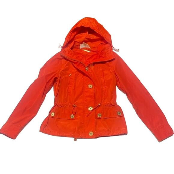 Michael Kors Jackets & Blazers - Michael Kors Wind Breaker Jacket with Hood Orange Size Small
